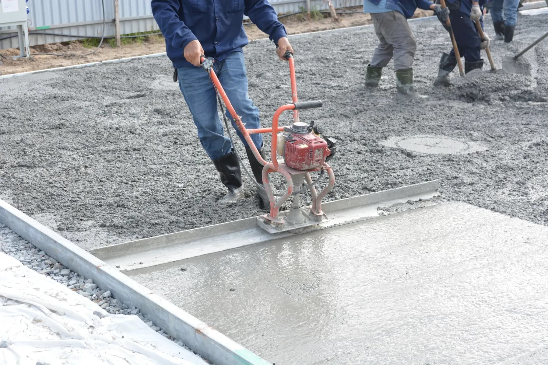 Poured concrete slab and footing work — Baltimore area, MD.